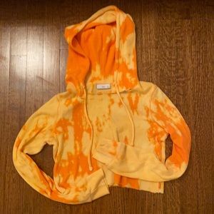 Women’s small cropped tie dye thermal Aritzia longsleeve